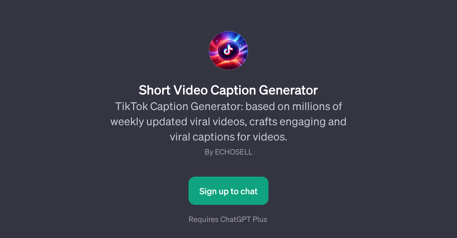 Short Video Caption Generator