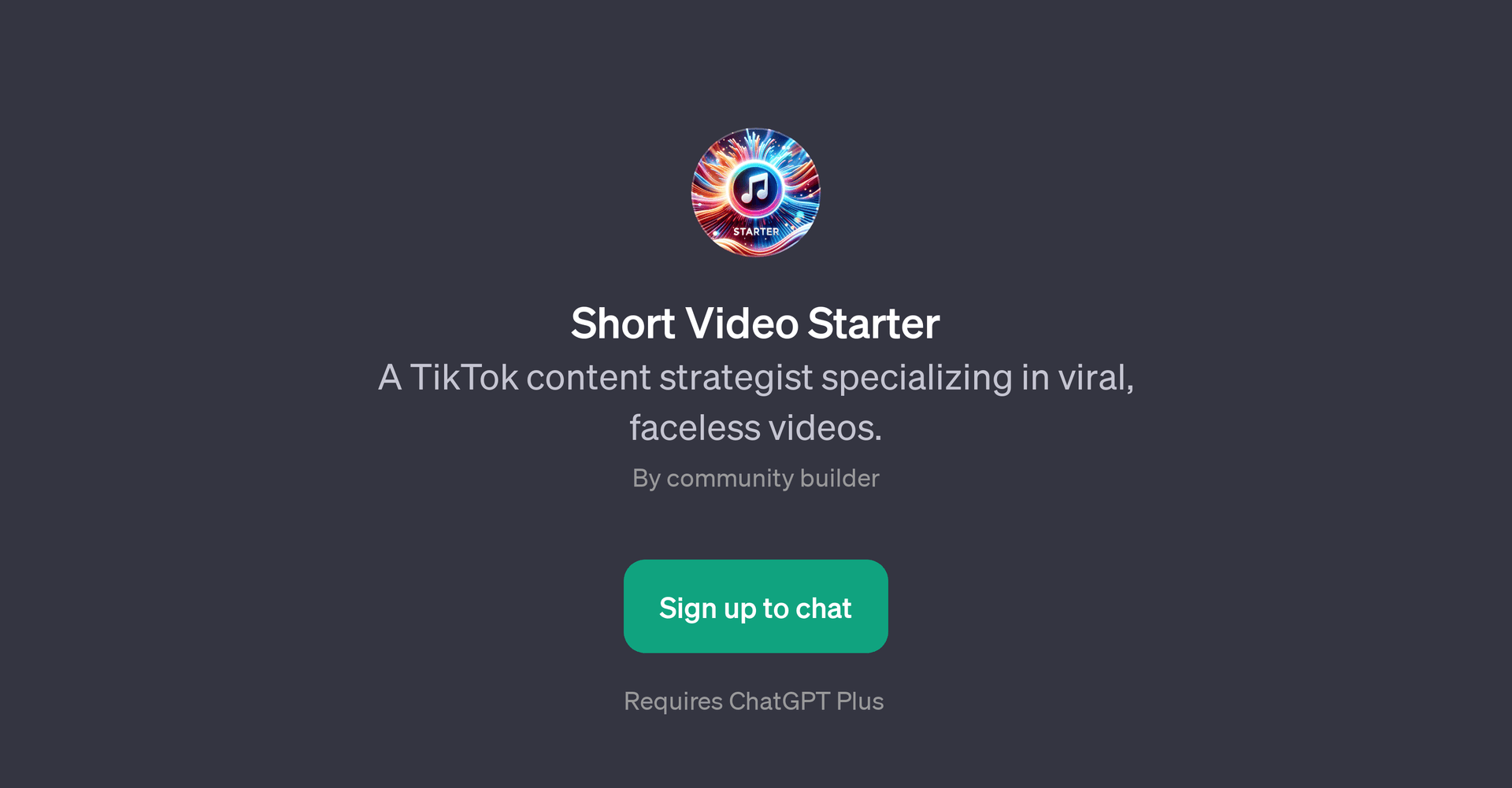 Short Video Starter