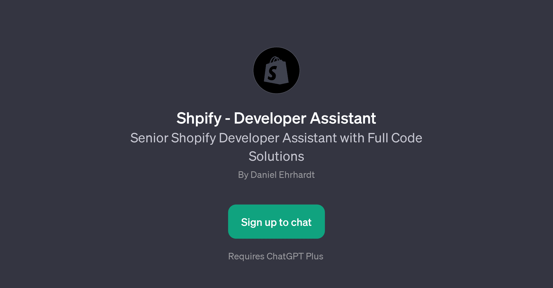 Shpify - Developer Assistant