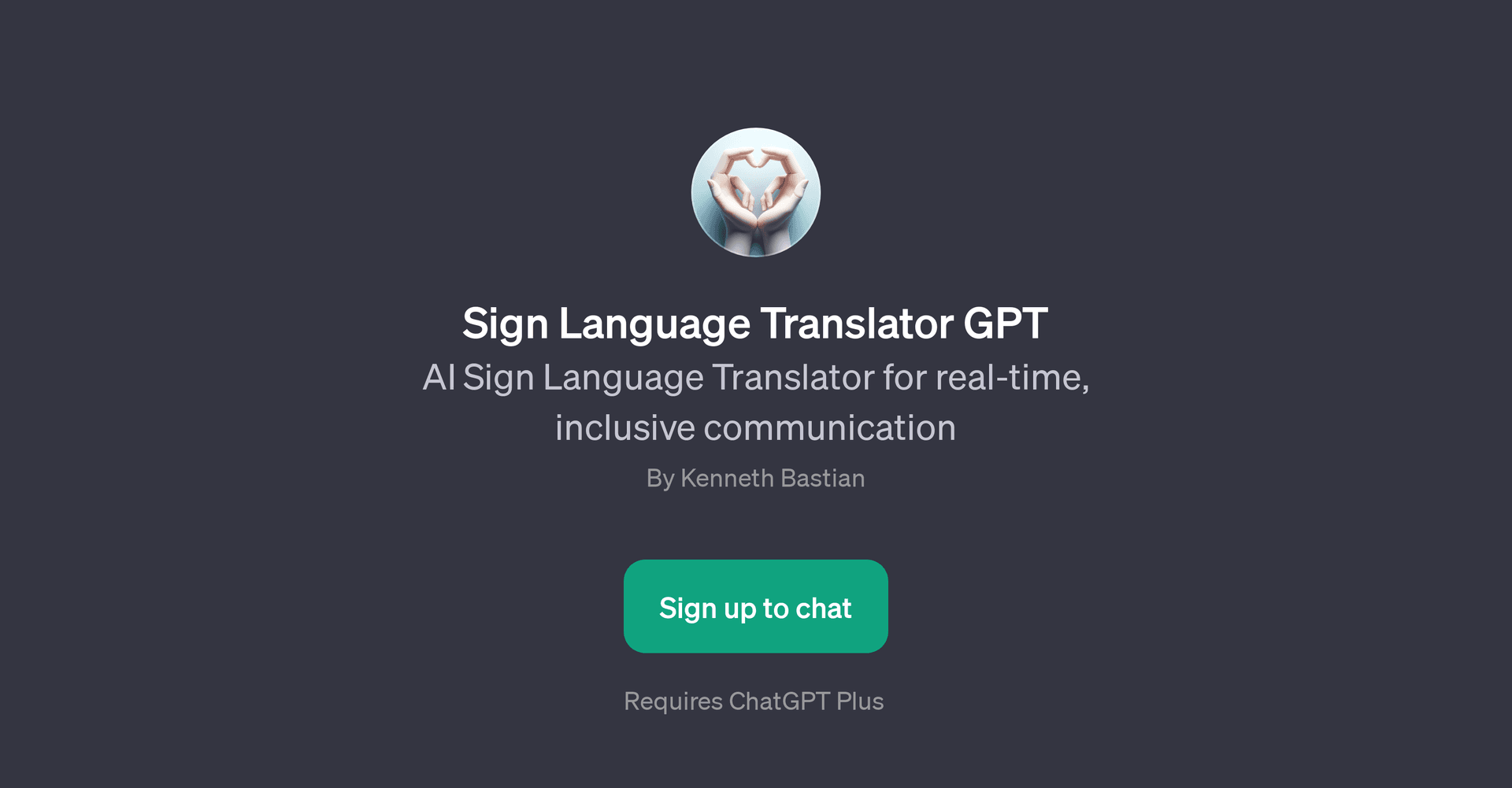 Sign Language Translator GPT