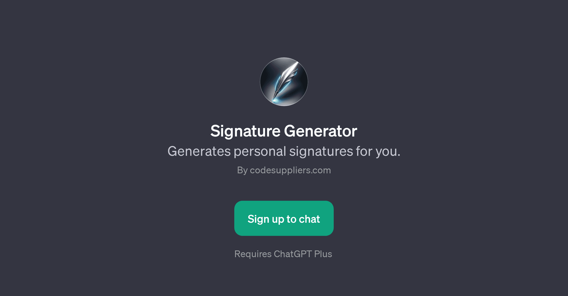 Signature Generator