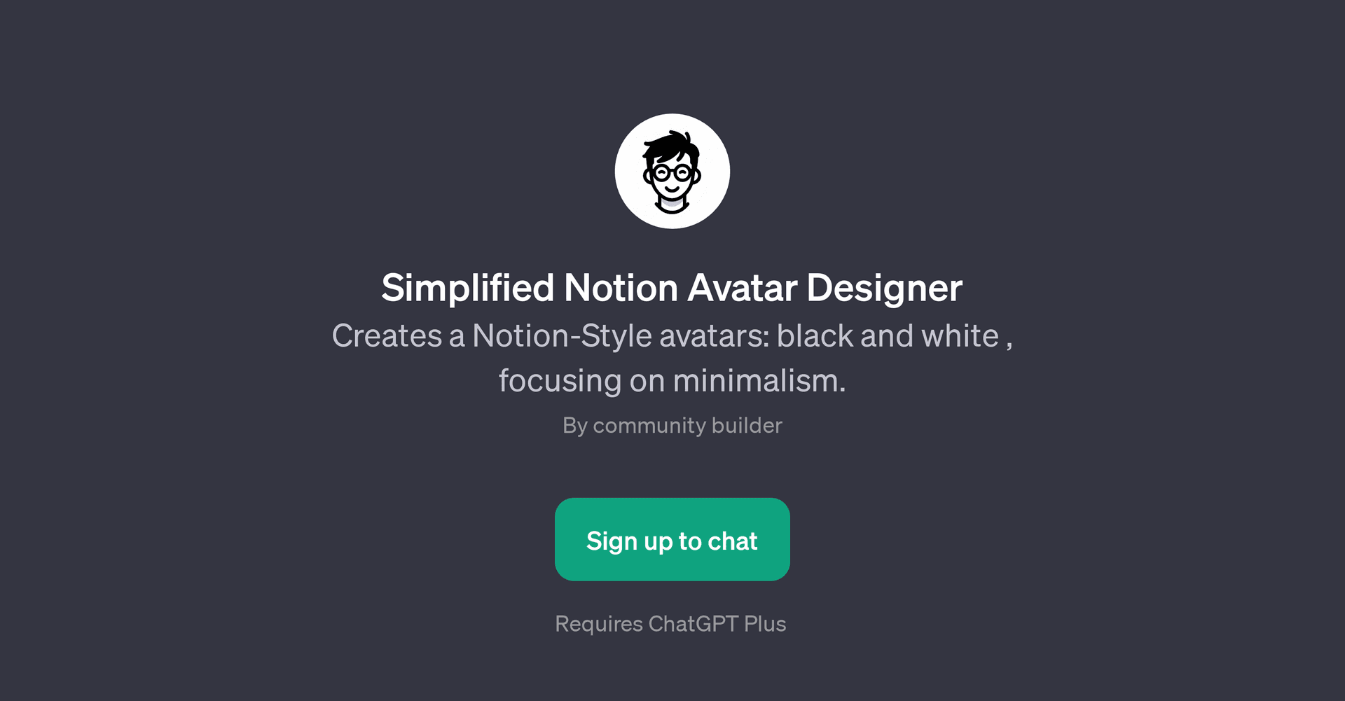 Simplified Notion Avatar Designer