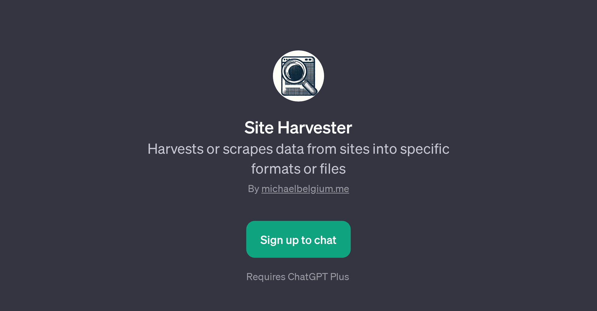 Site Harvester