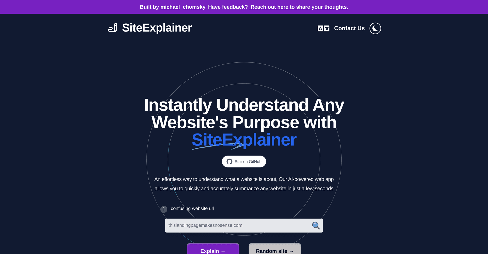 SiteExplainer