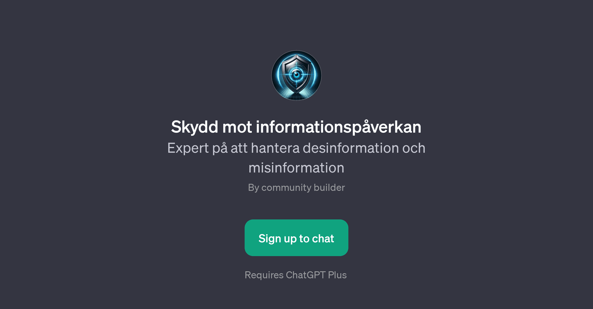 Skydd mot informationspverkan