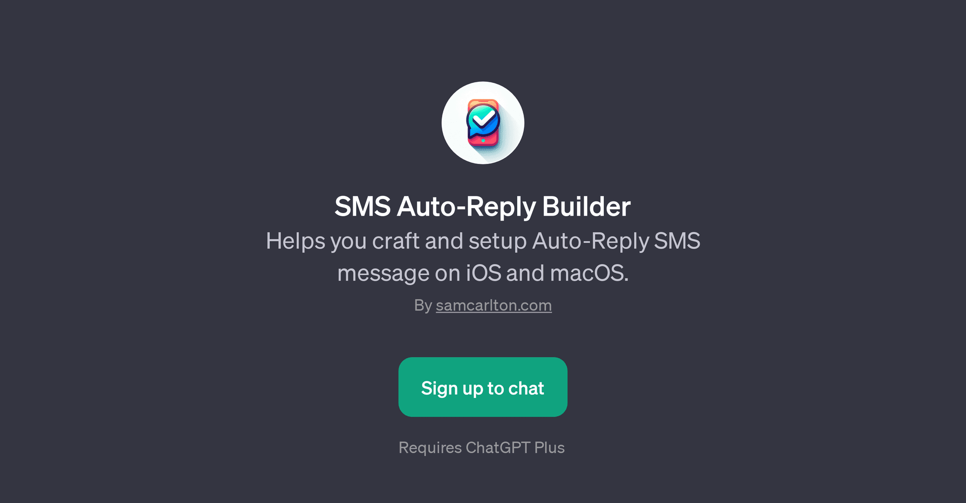 SMS Auto-Reply Builder