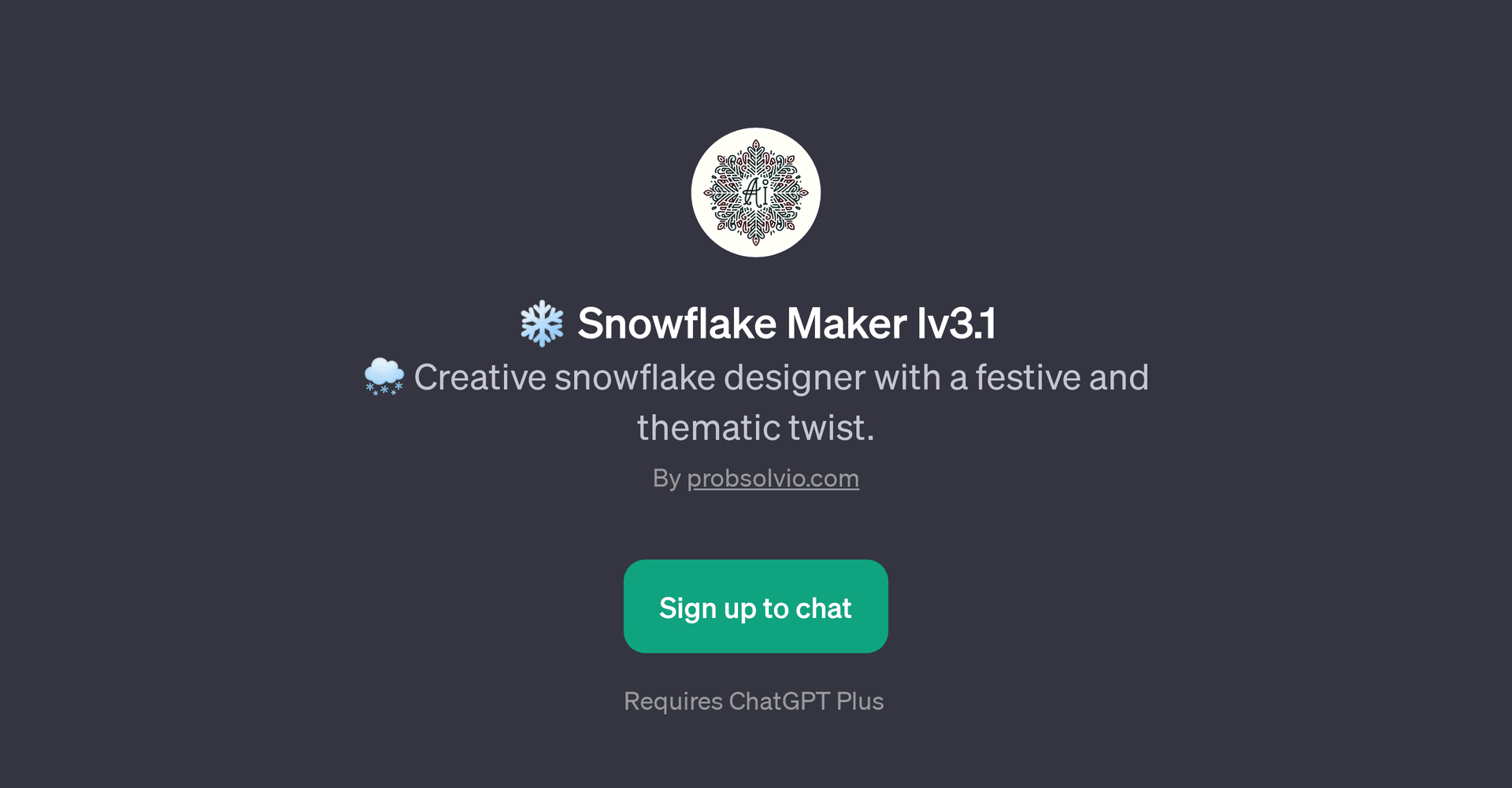 Snowflake Maker lv3.1