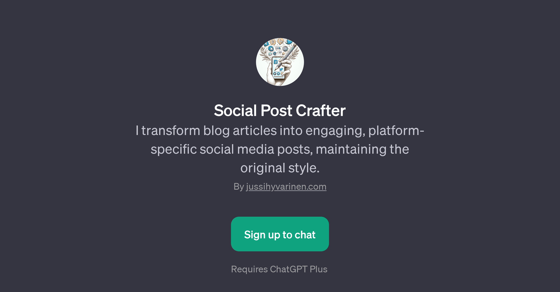 Social Post Crafter