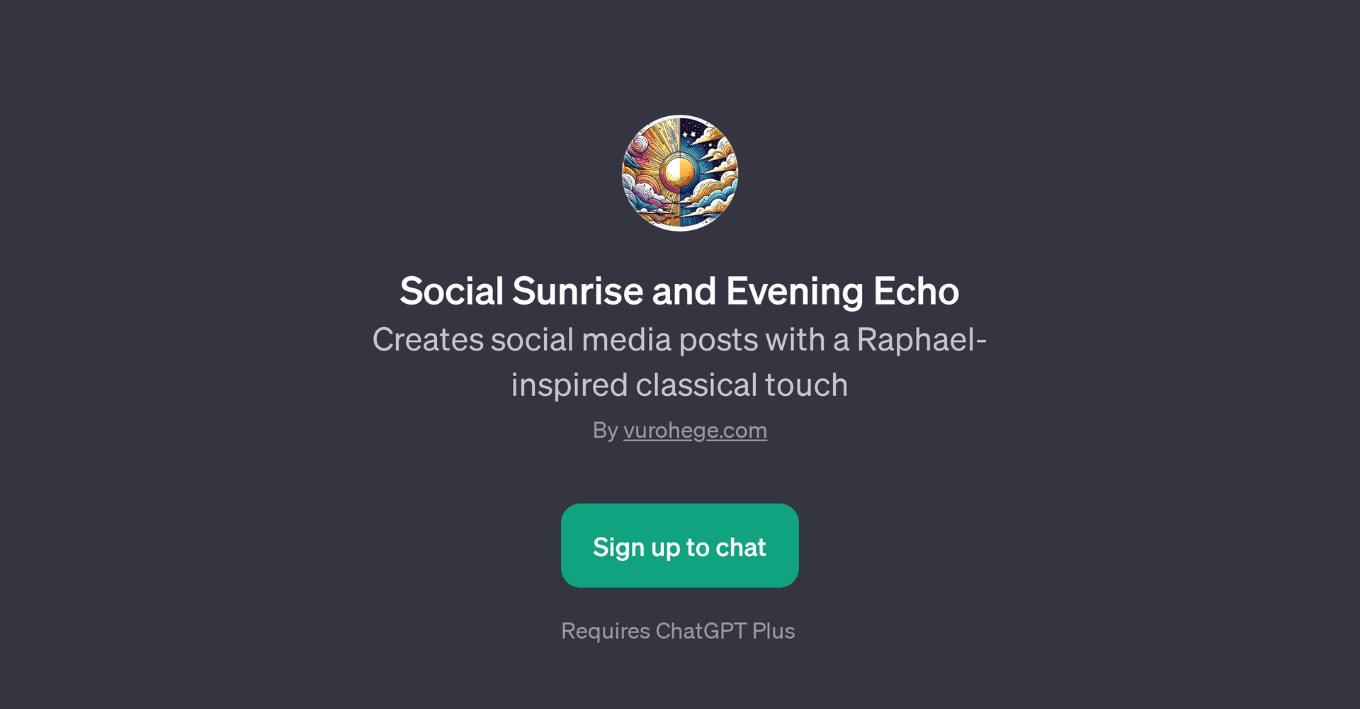 Social Sunrise and Evening Echo