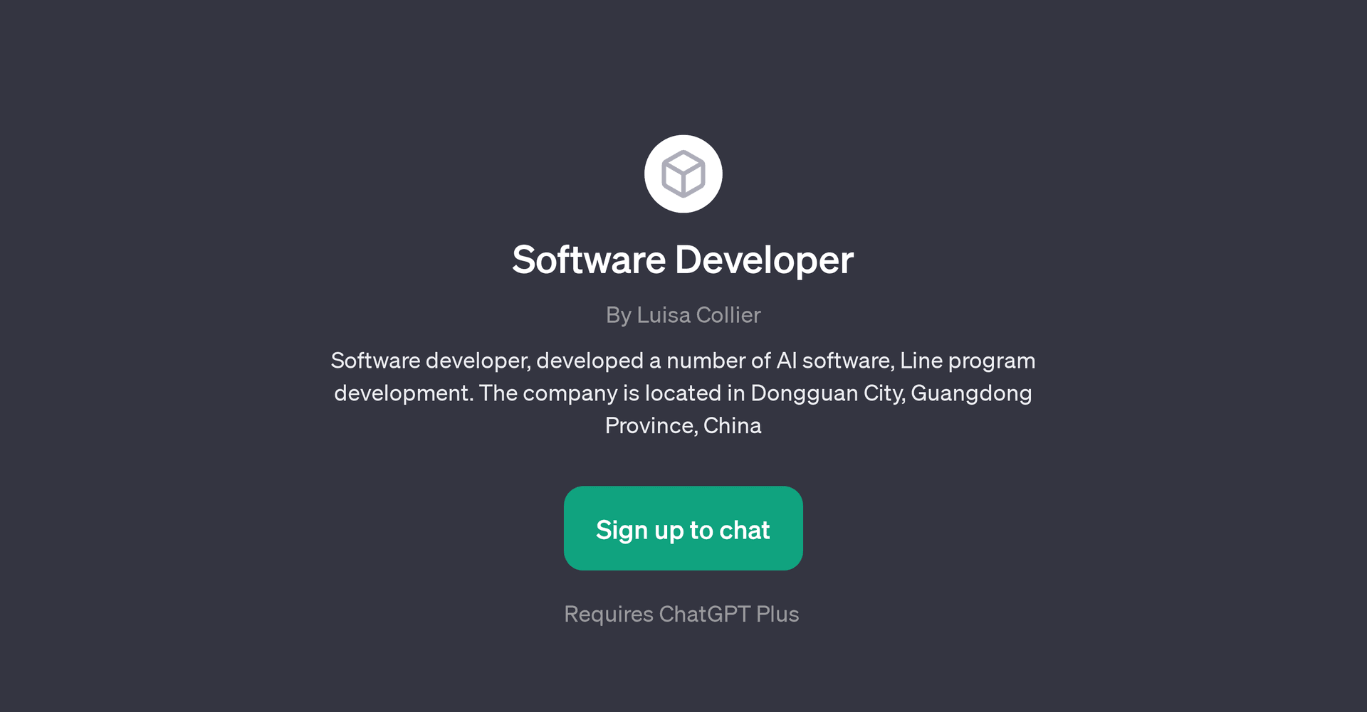 Software Developer GPT