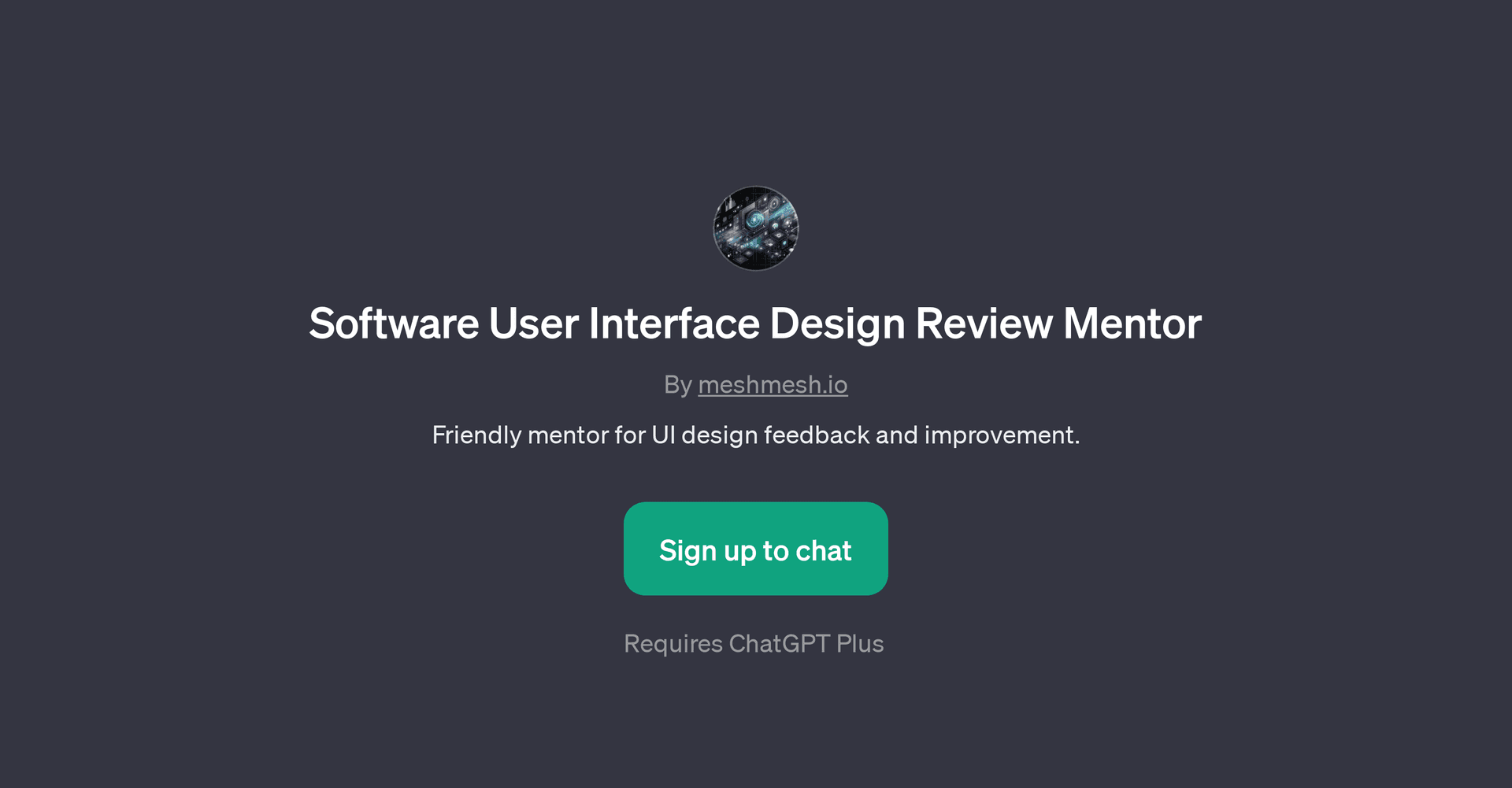 Software User Interface Design Review Mentor