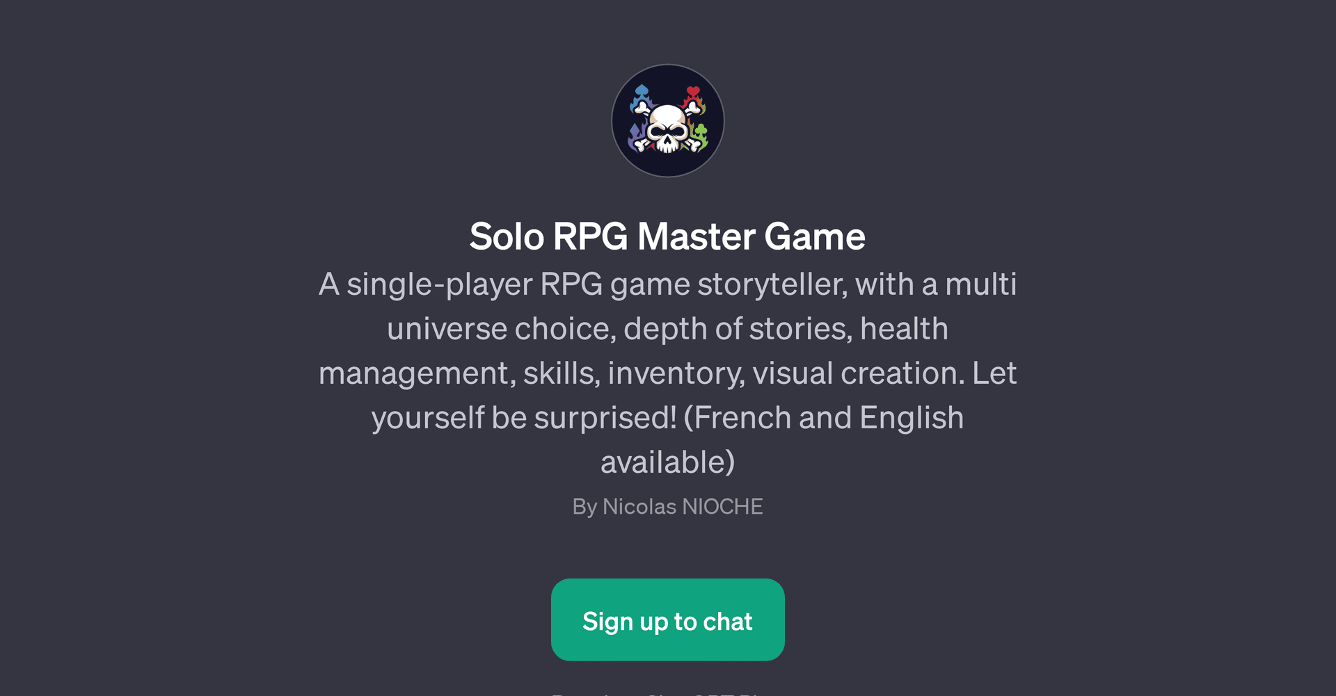 Solo RPG Master Game