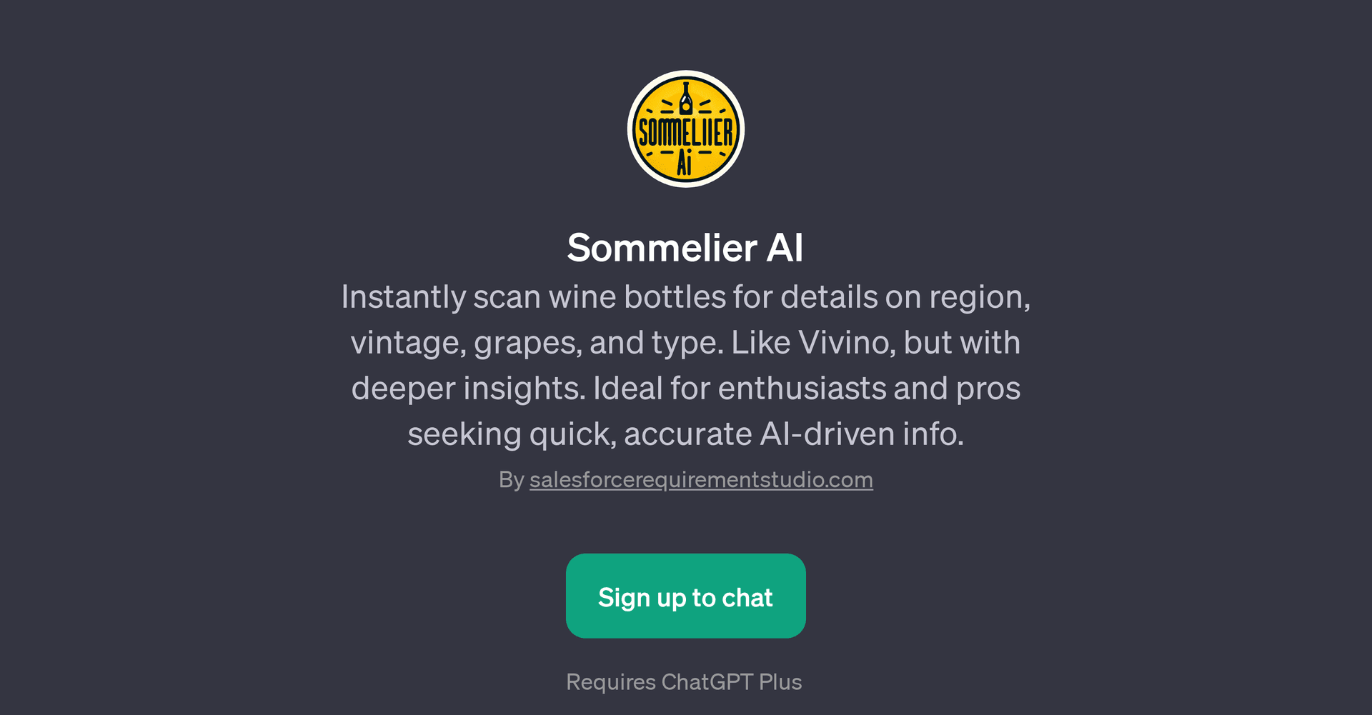 Sommelier AI