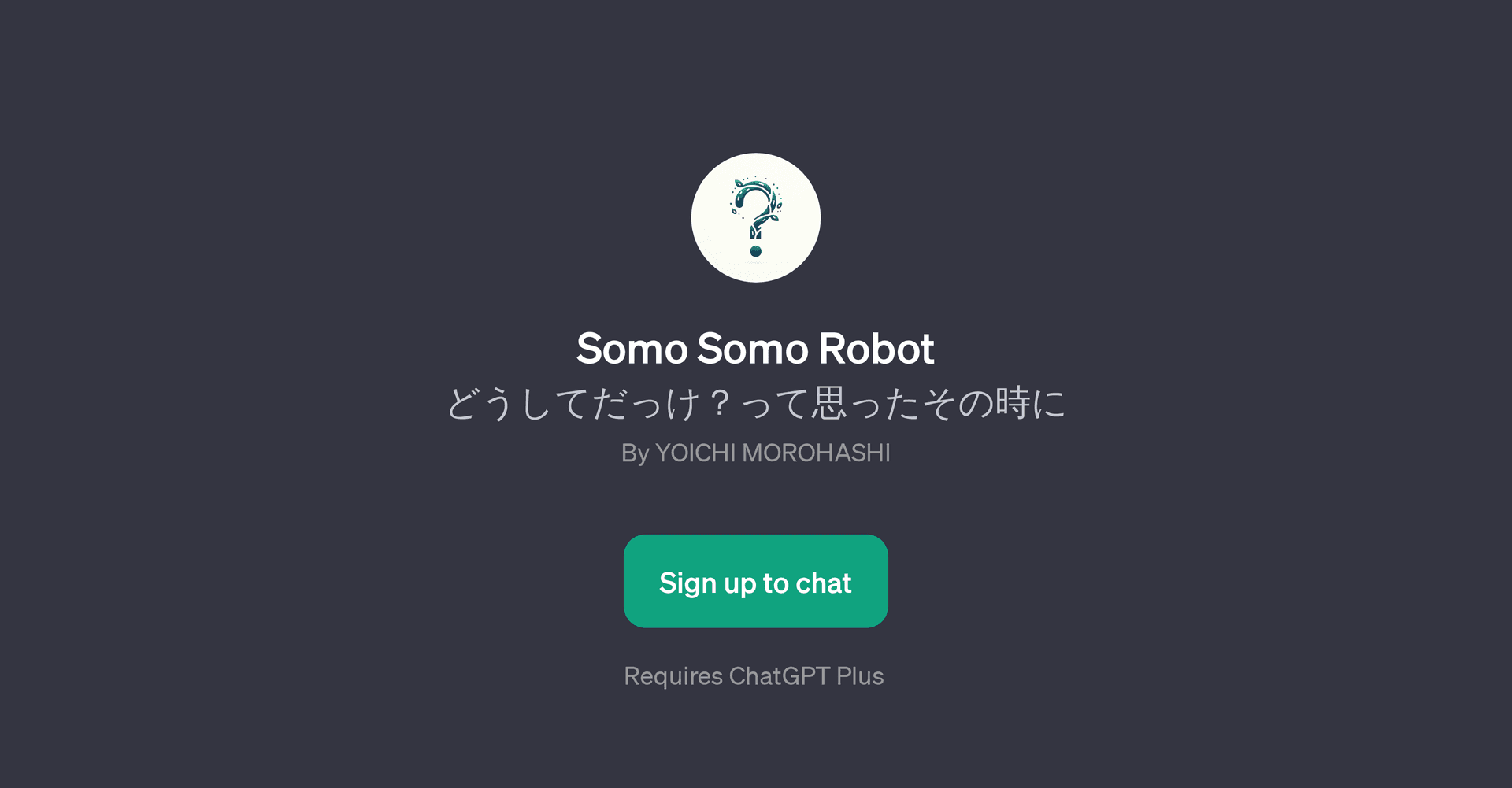 Somo Somo Robot