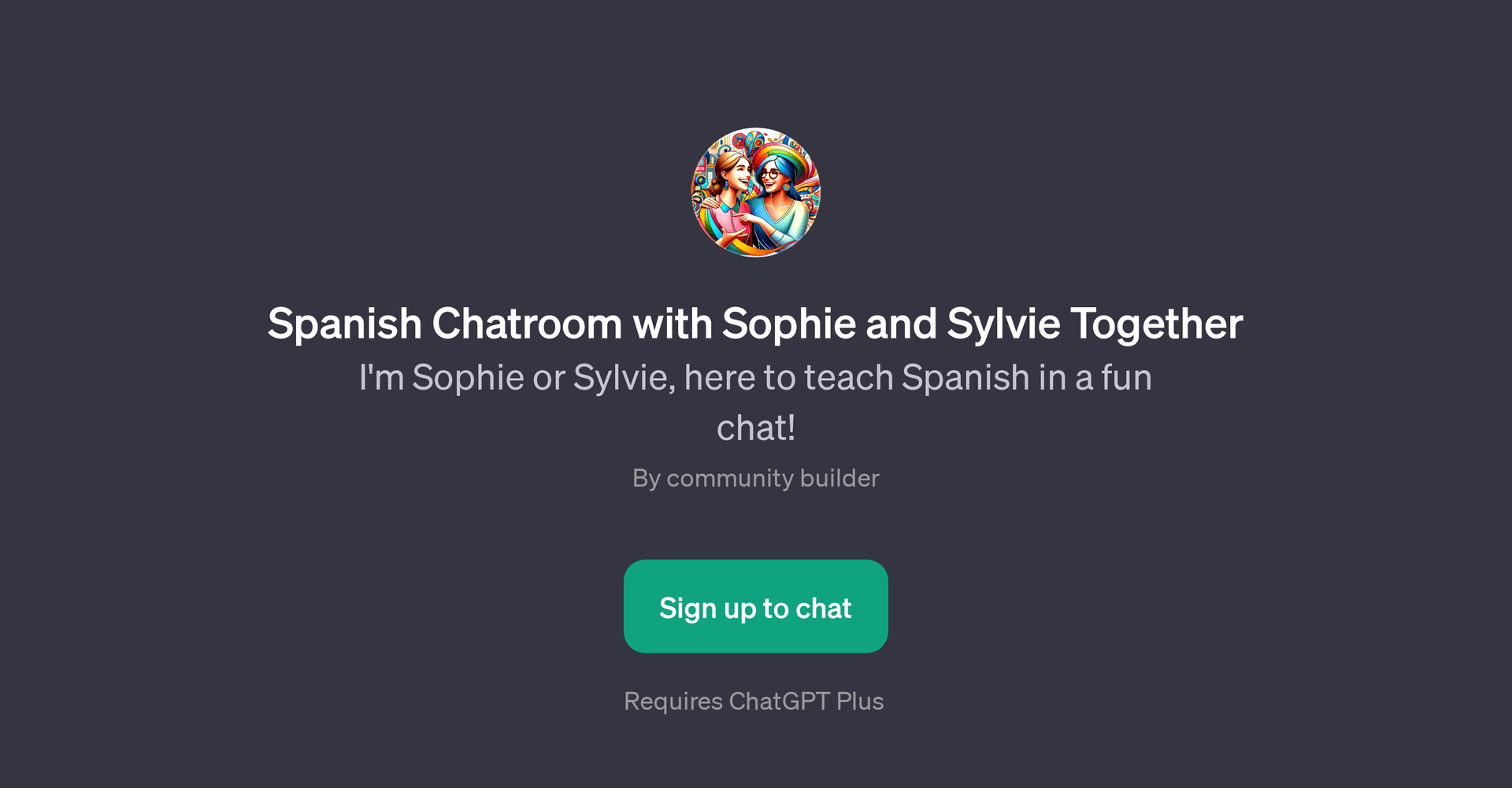 Spanish Chatroom with Sophie and Sylvie Together