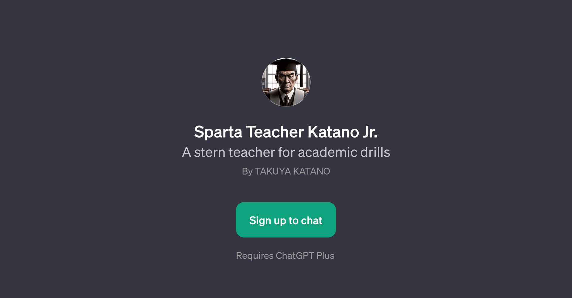 Sparta Teacher Katano Jr.
