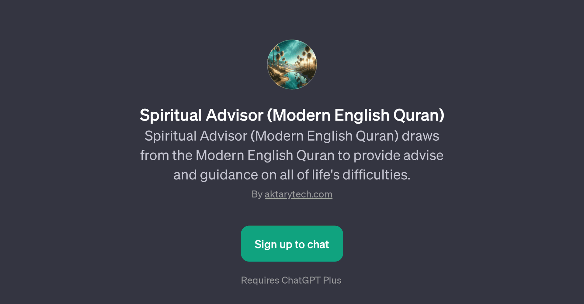 Spiritual Advisor (Modern English Quran)
