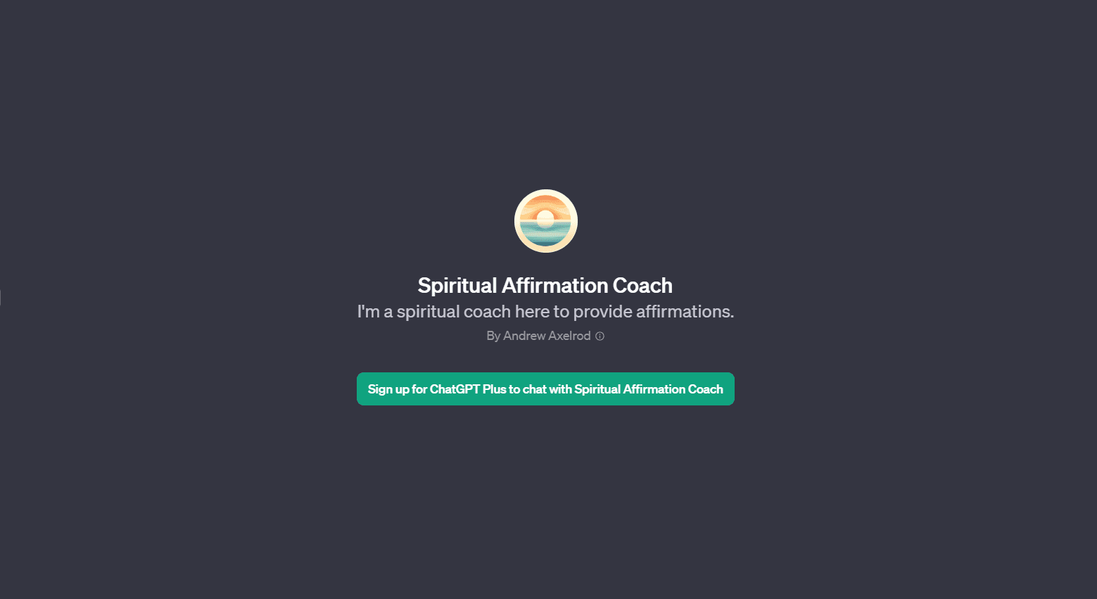 Spiritual Affirmation Coach