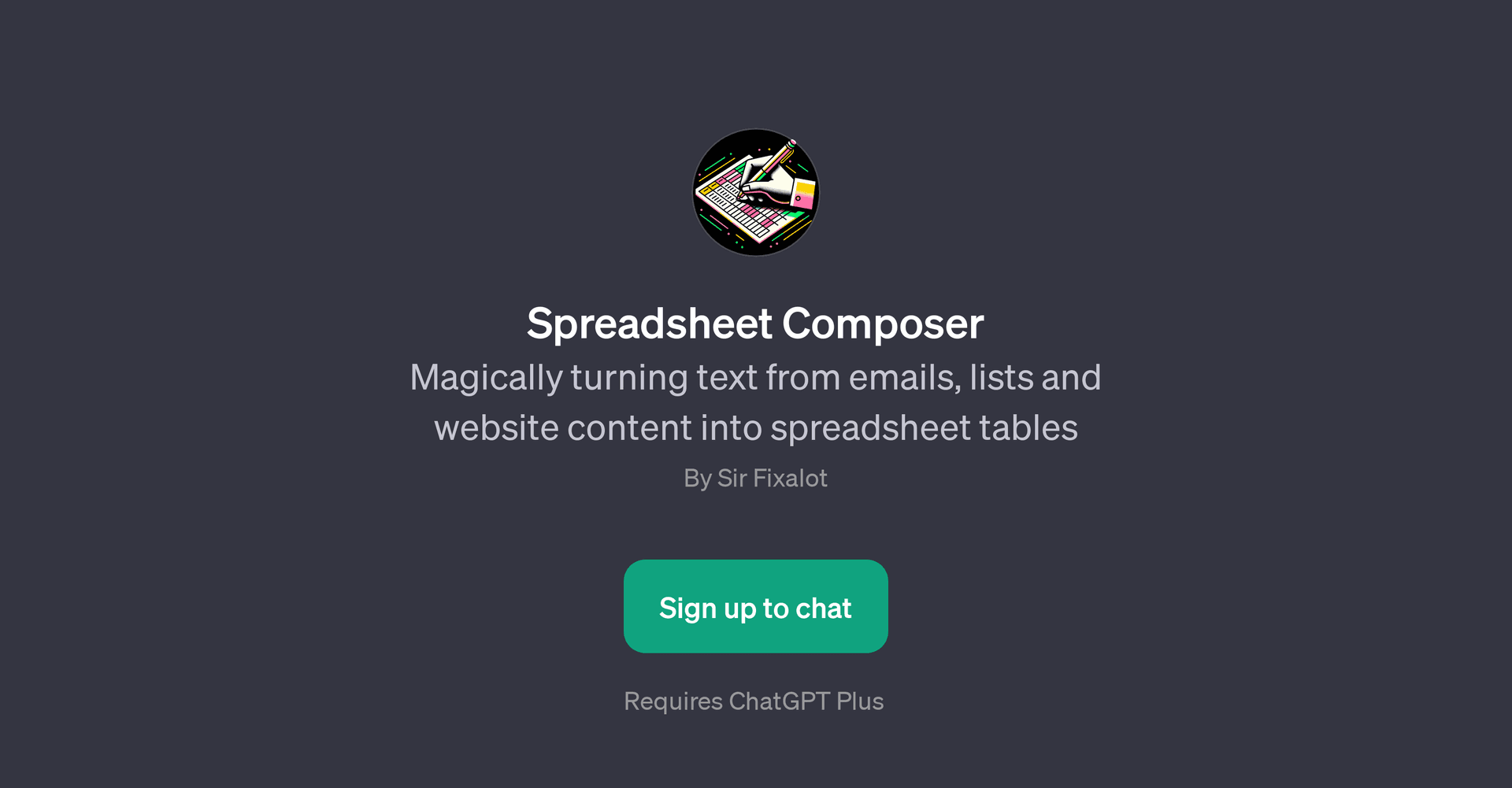 Spreadsheet Composer