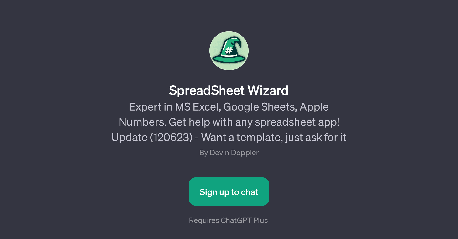 SpreadSheet Wizard