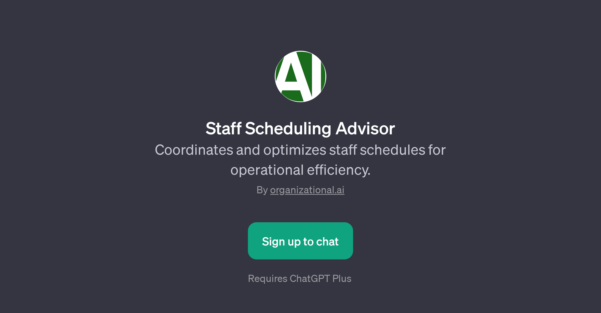 Staff Scheduling Advisor