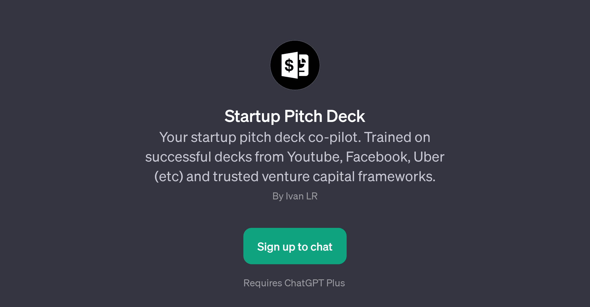 Startup Pitch Deck