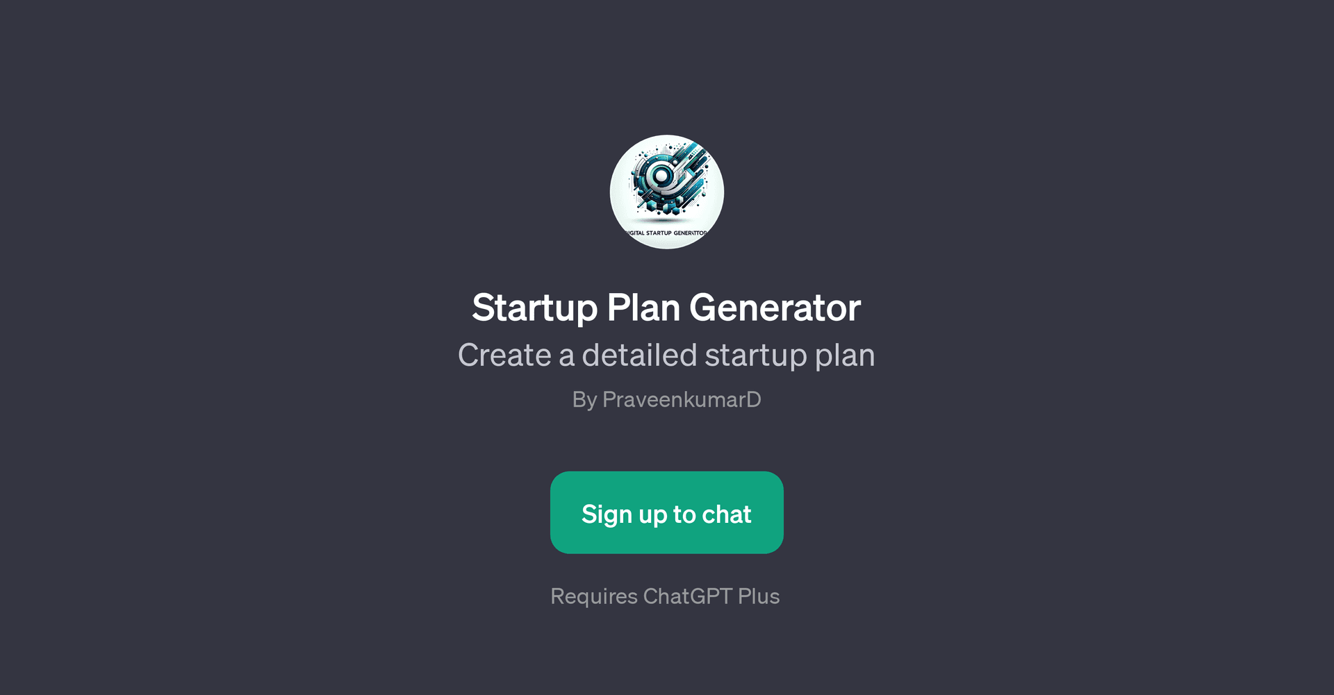 Startup Plan Generator