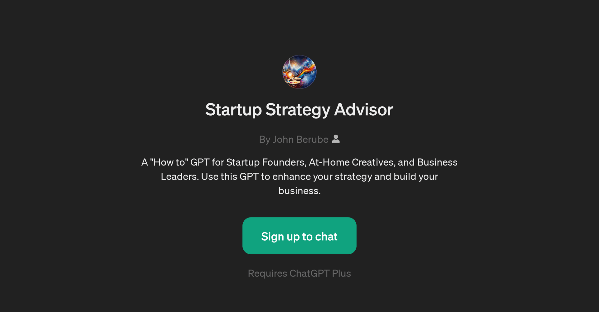 Startup Strategy Advisor