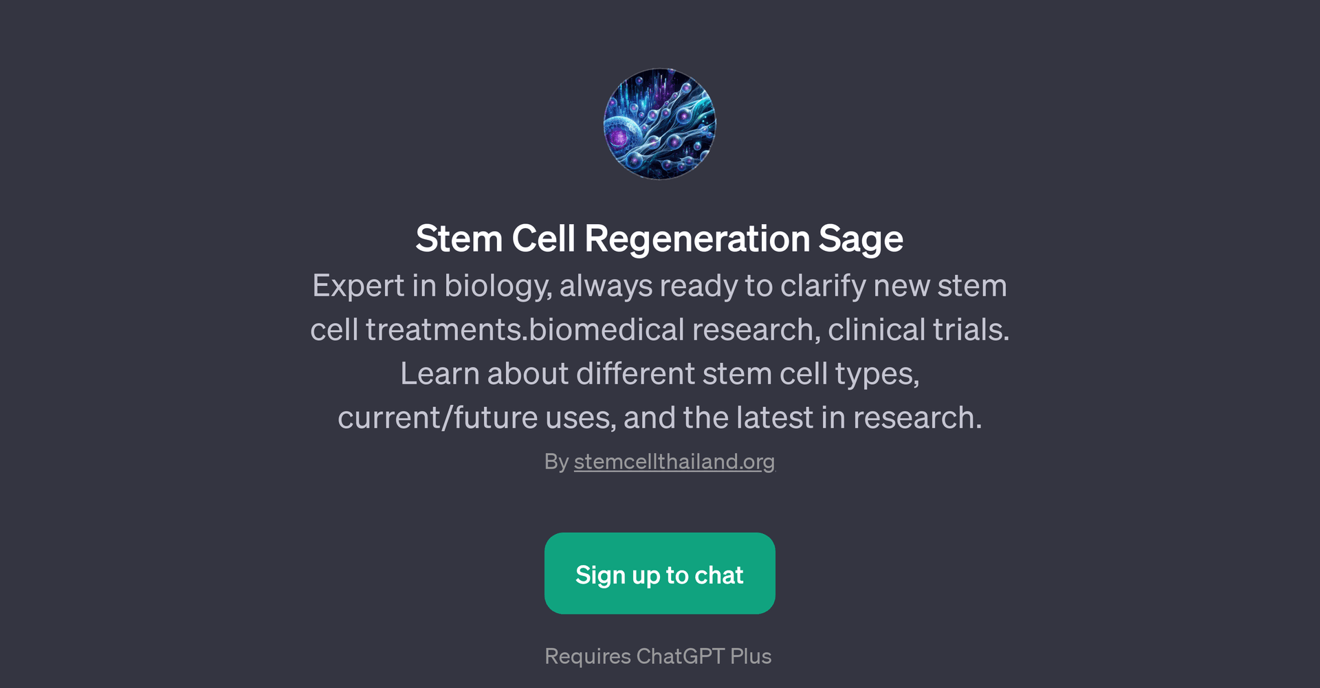Stem Cell Regeneration Sage