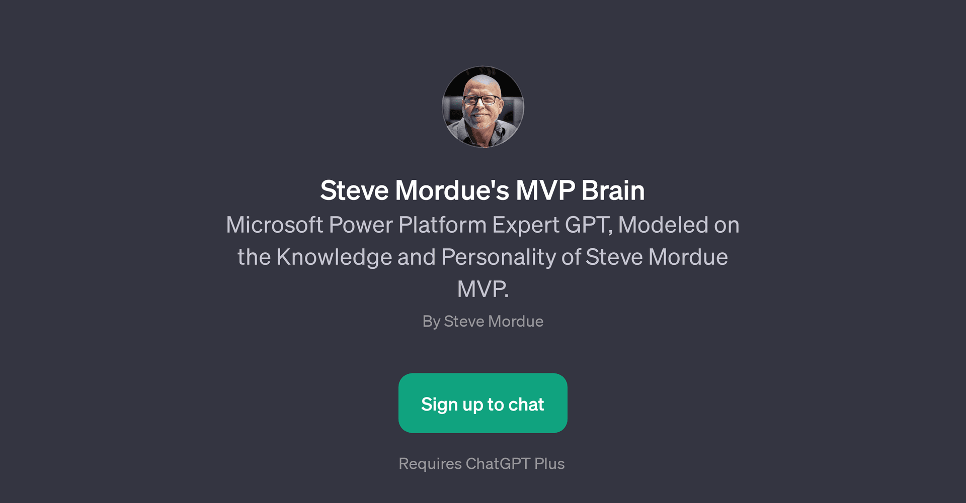 Steve Mordue's MVP Brain
