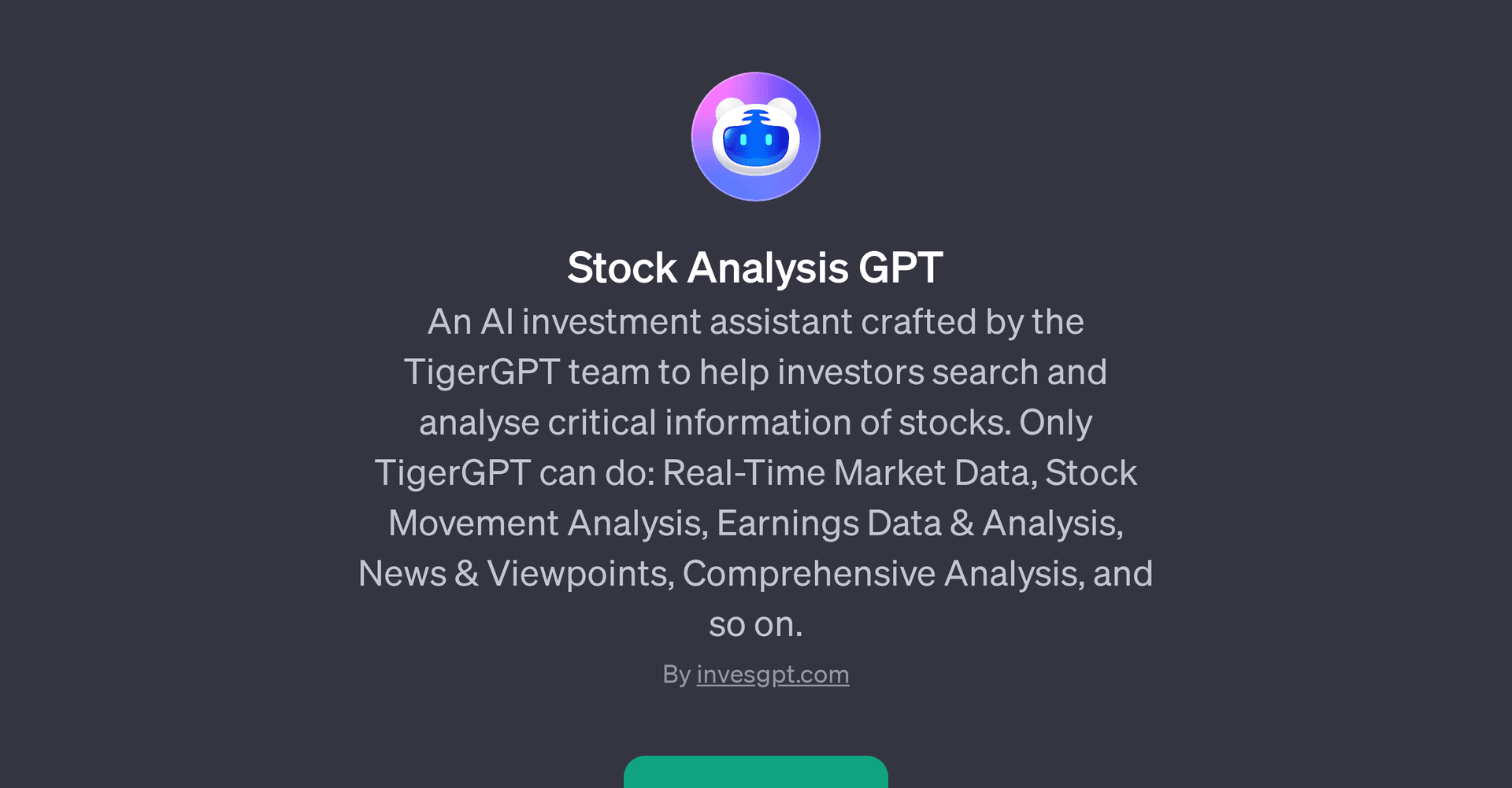 Stock Analysis GPT