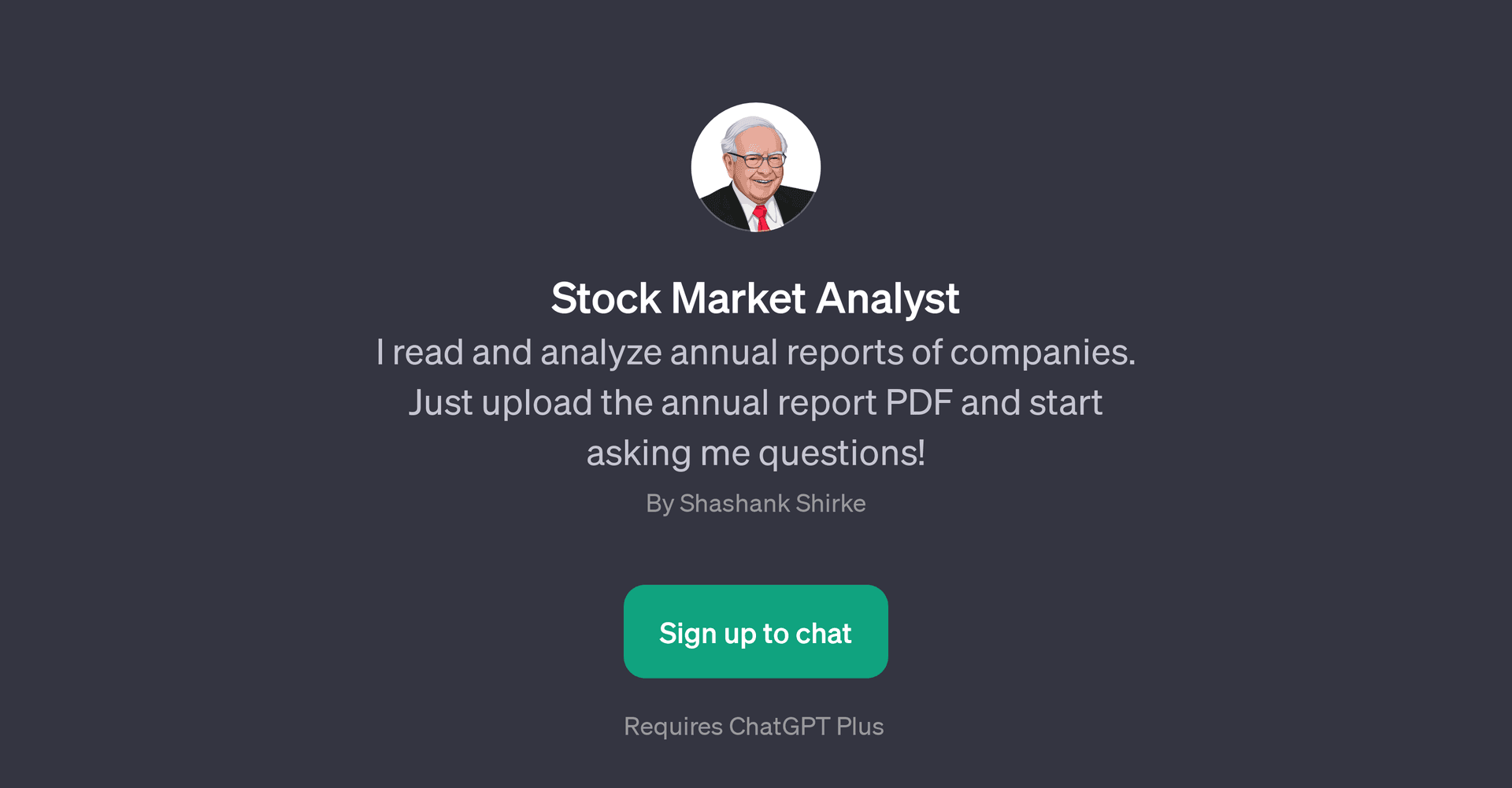 Stock Market Analyst