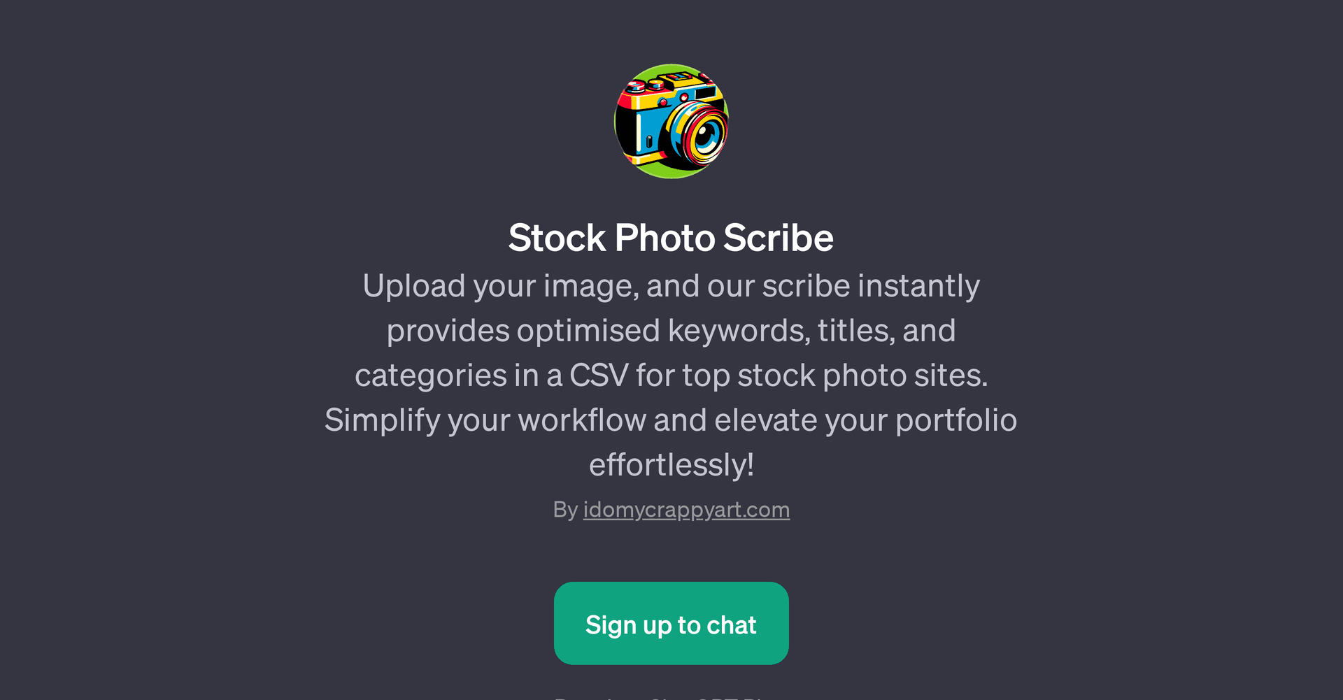 Stock Photo Scribe GPT