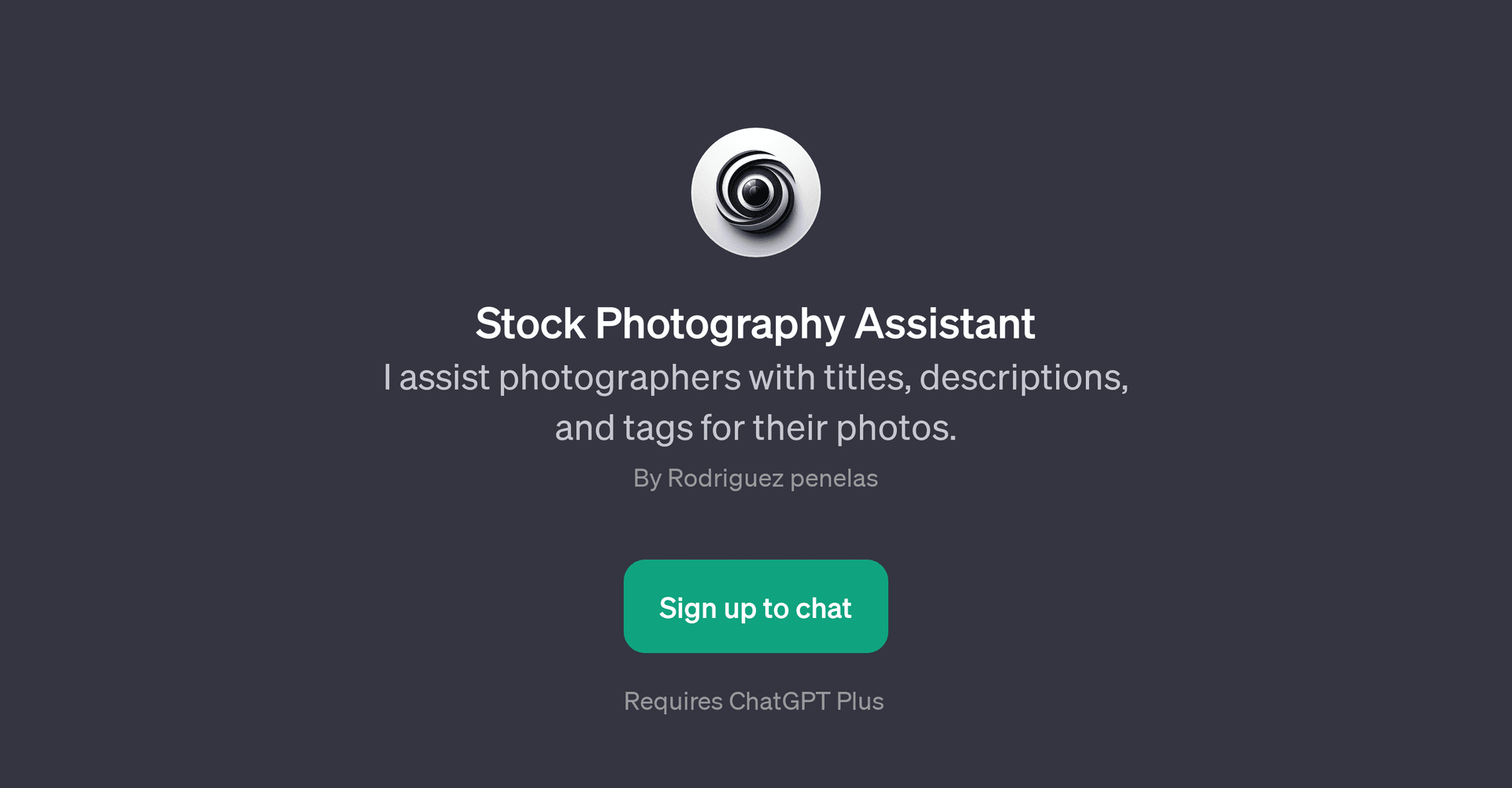 Stock Photography Assistant