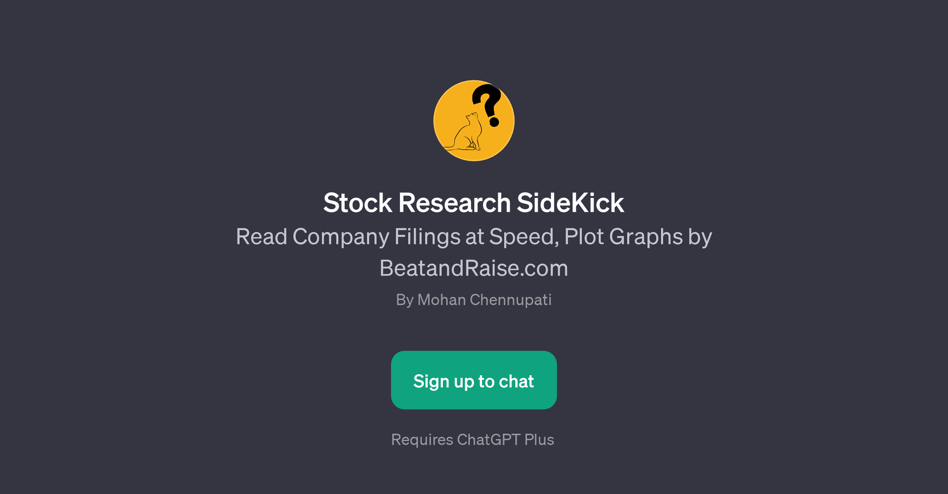 Stock Research SideKick