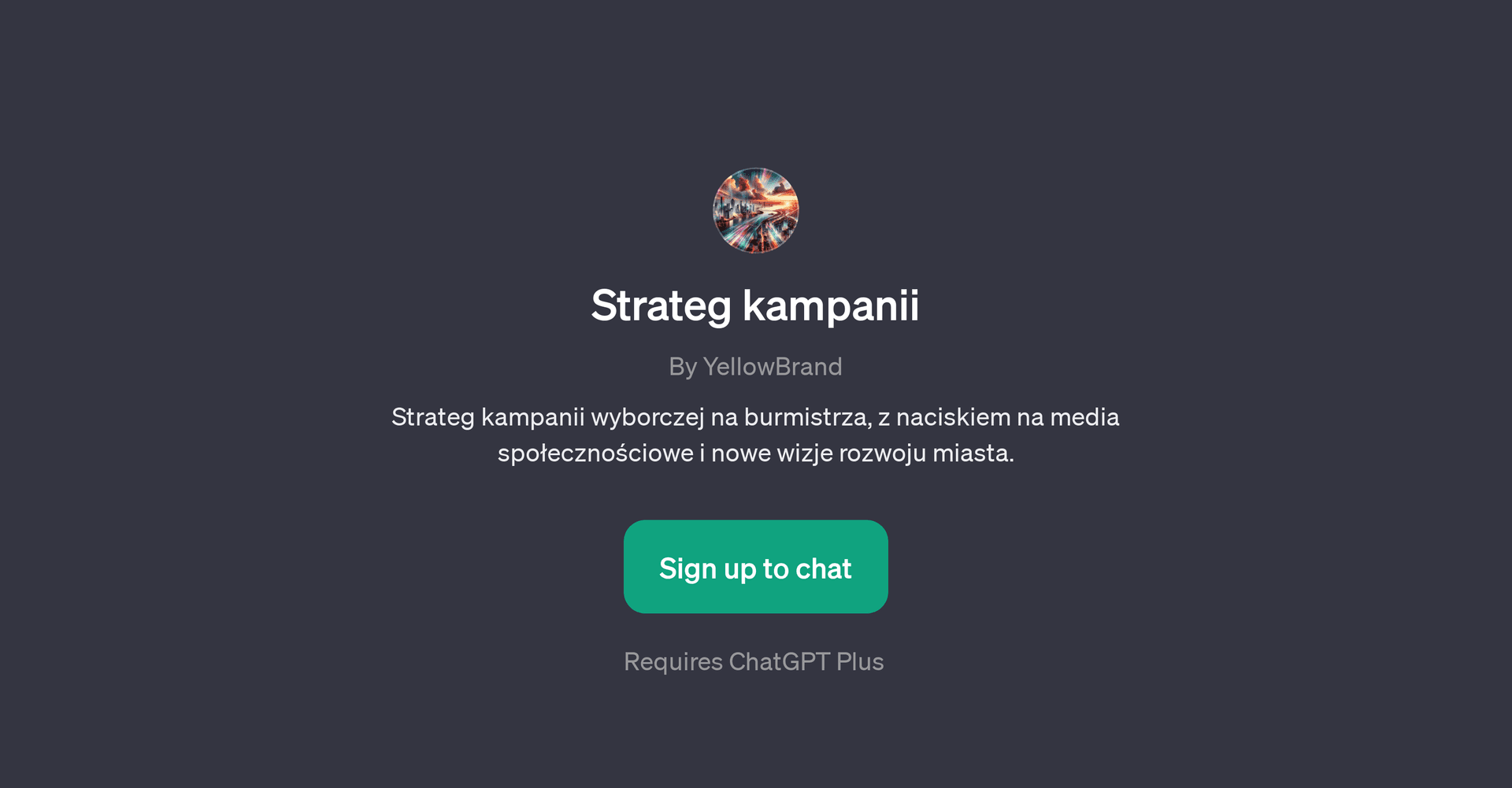 Strateg Kampanii GPT