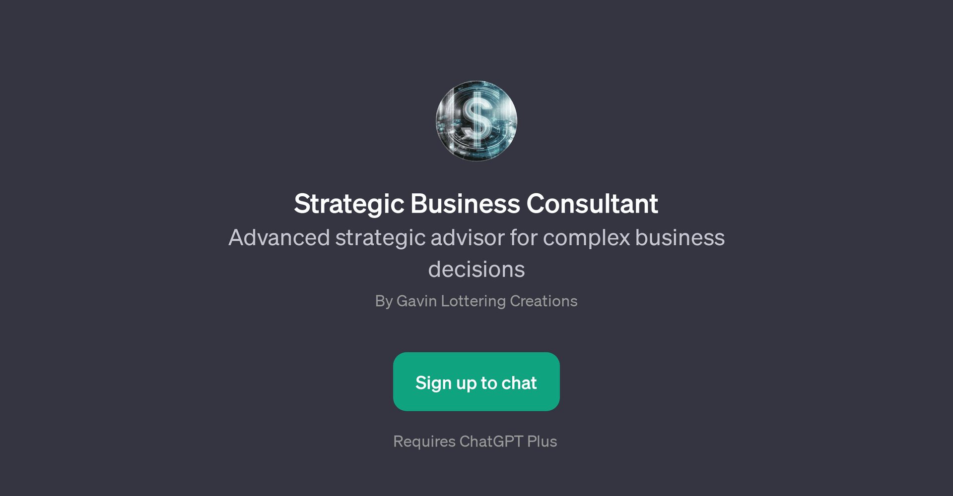 Strategic Business Consultant