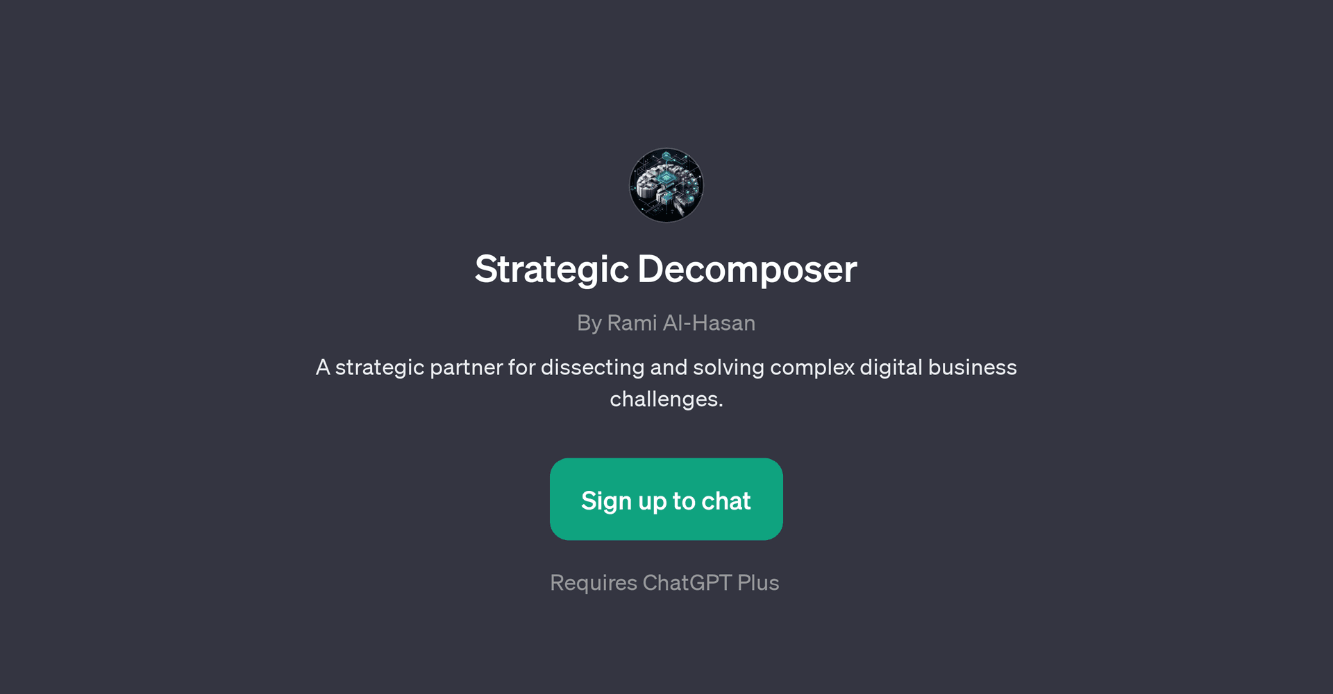 Strategic Decomposer