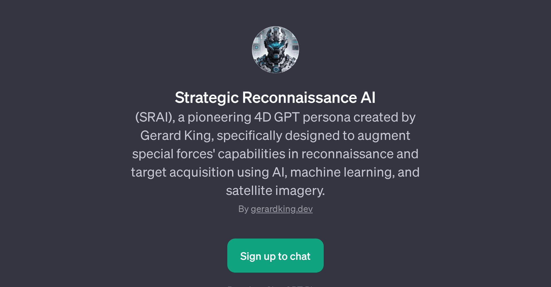 Strategic Reconnaissance AI