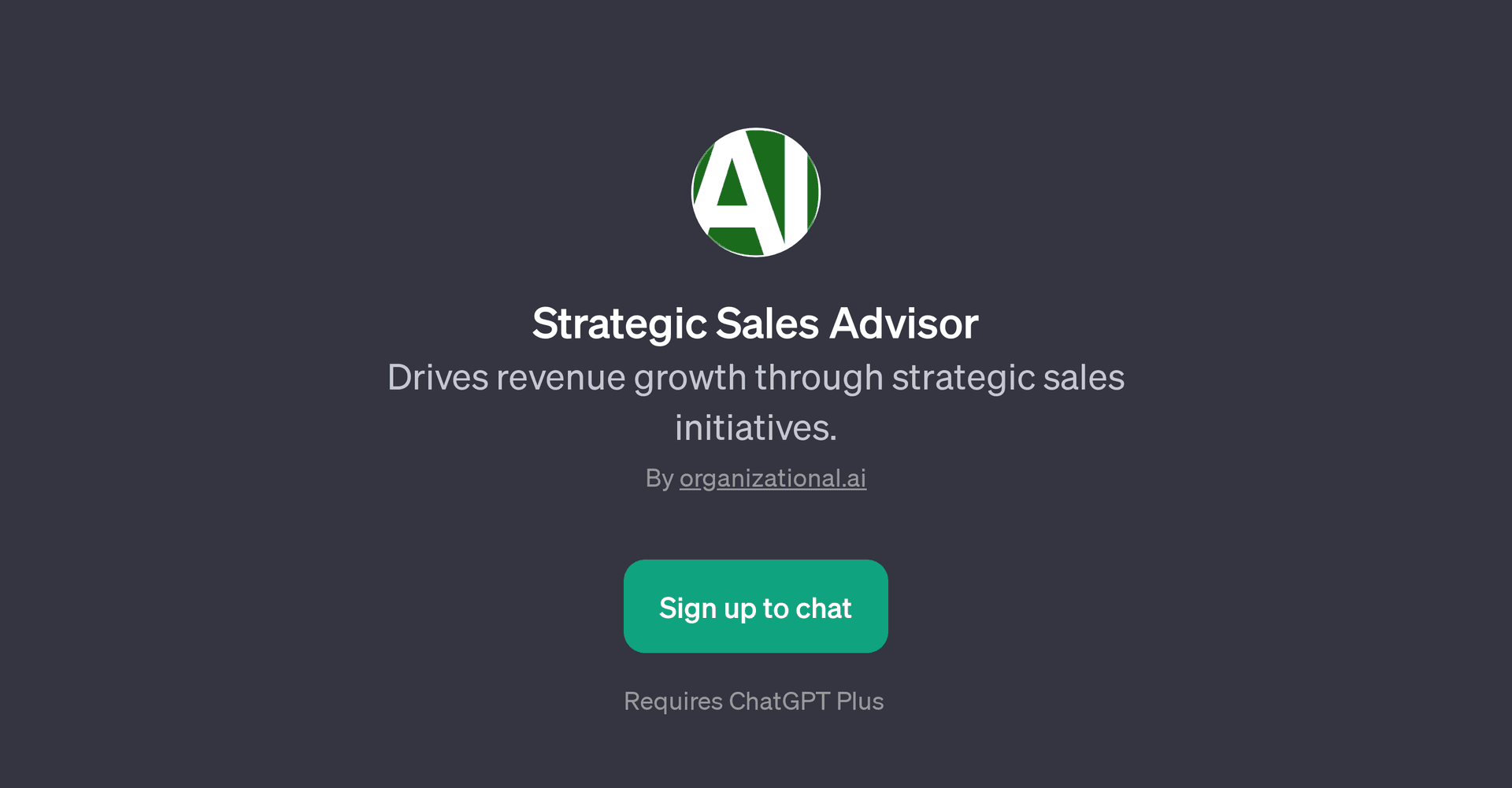 Strategic Sales Advisor