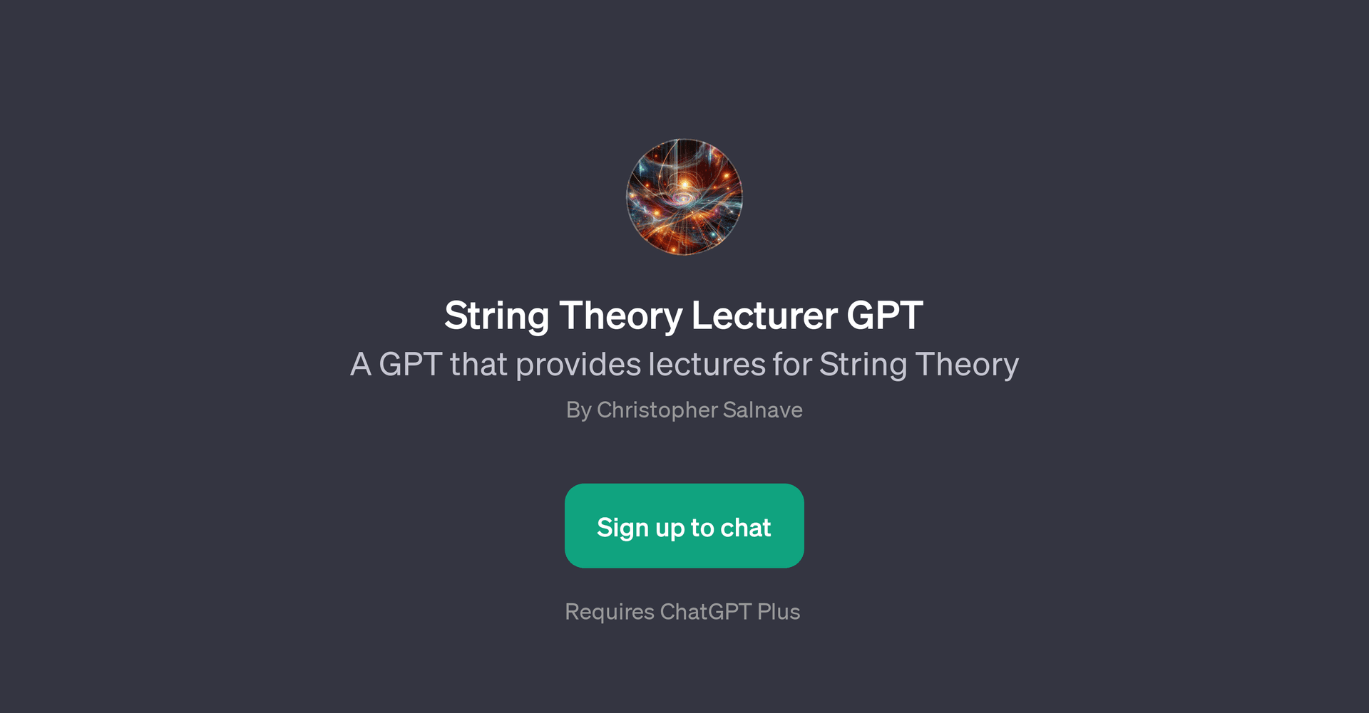 String Theory Lecturer GPT