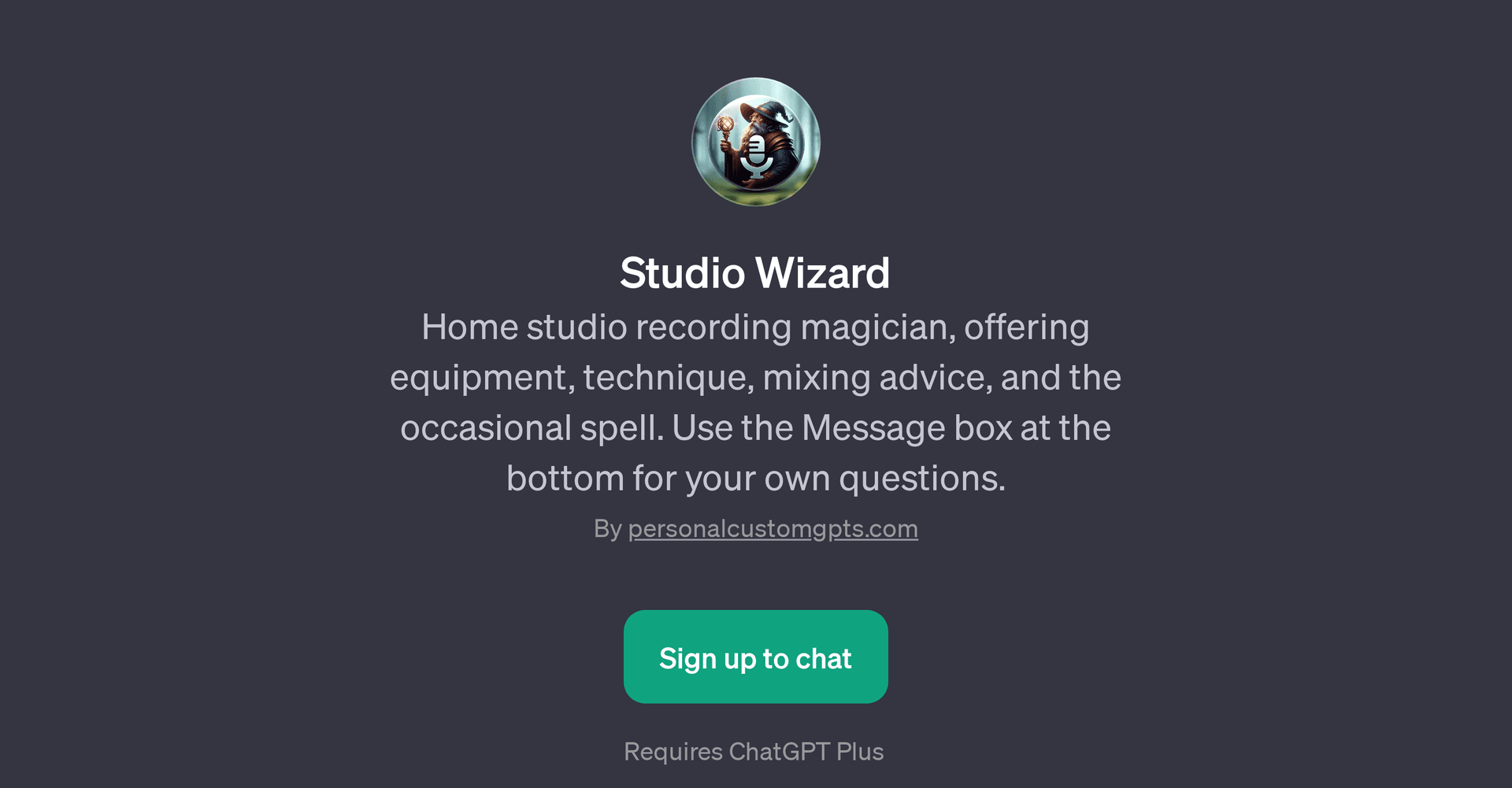 Studio Wizard