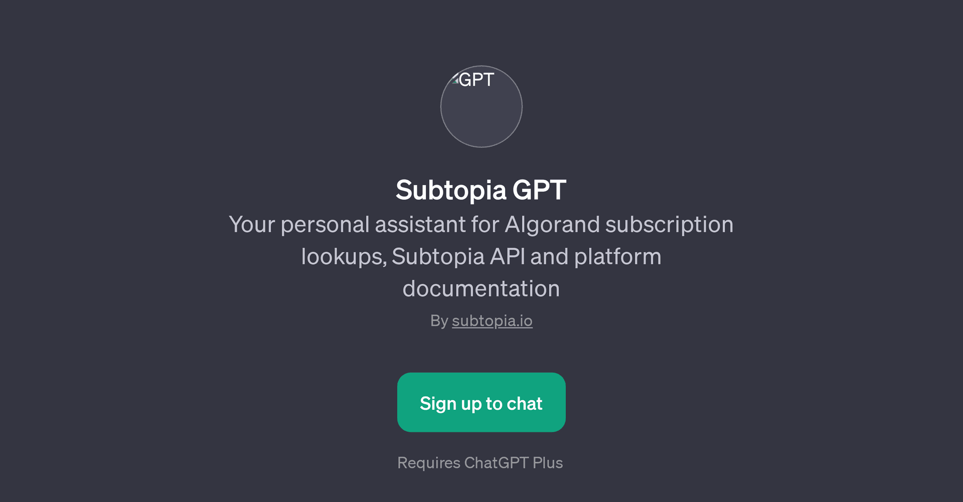 Subtopia GPT