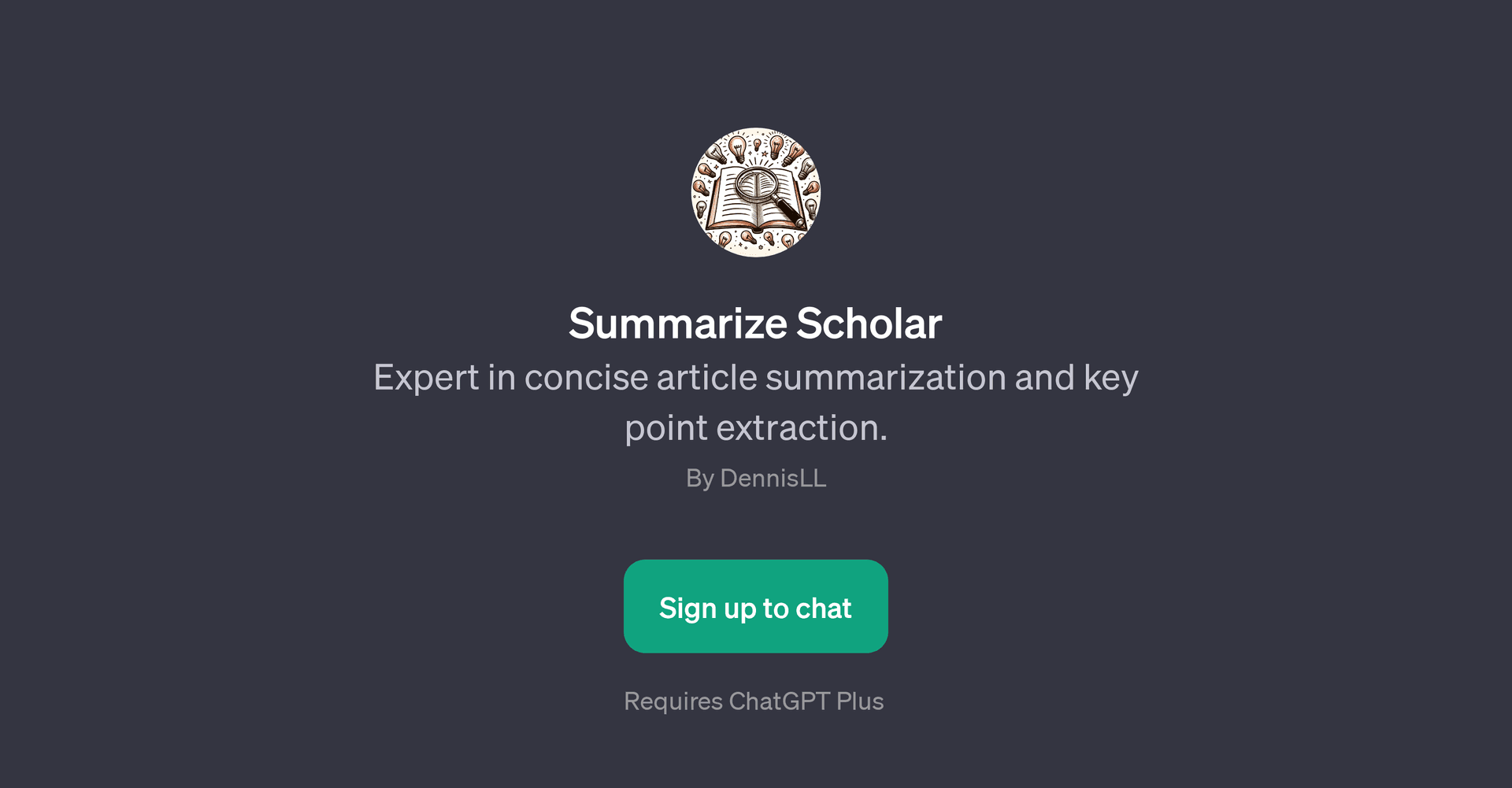 Summarize Scholar