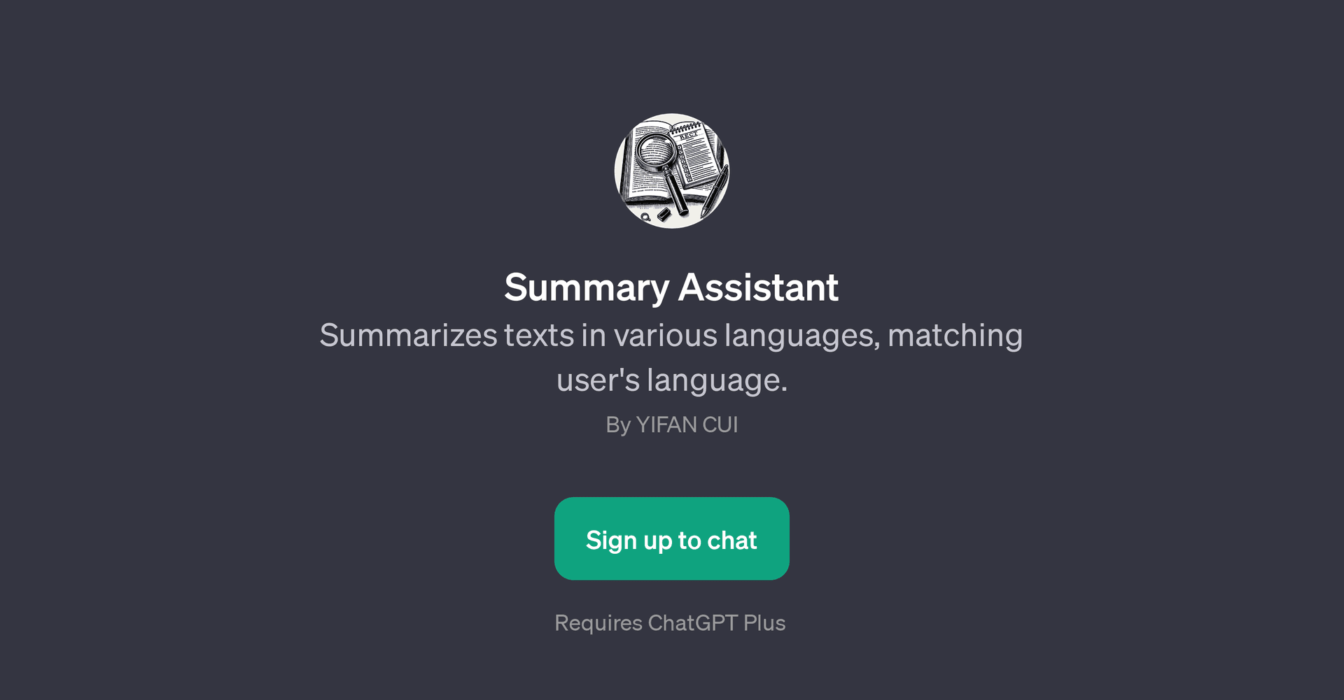 Summary Assistant
