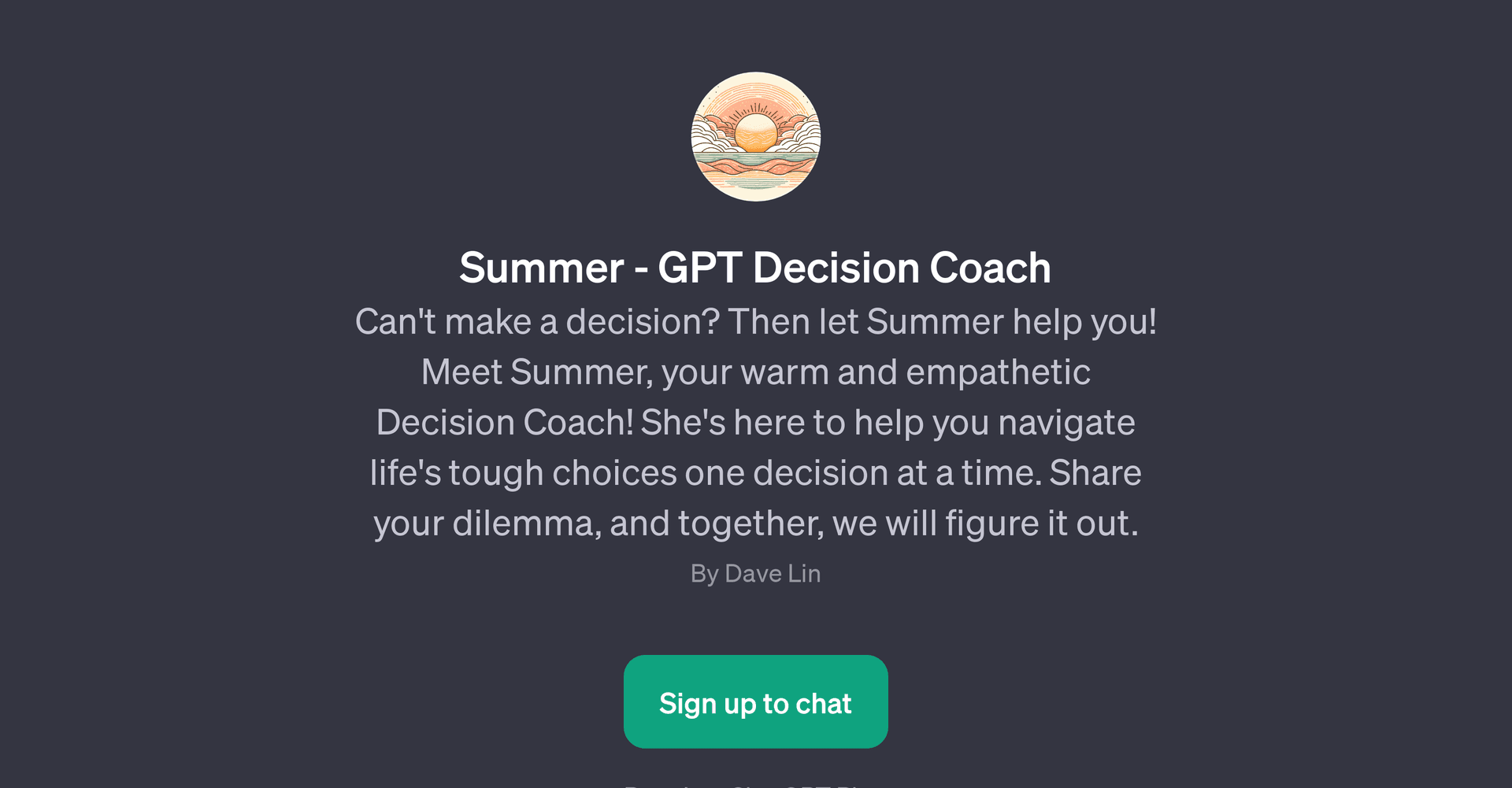 Summer - GPT Decision Coach