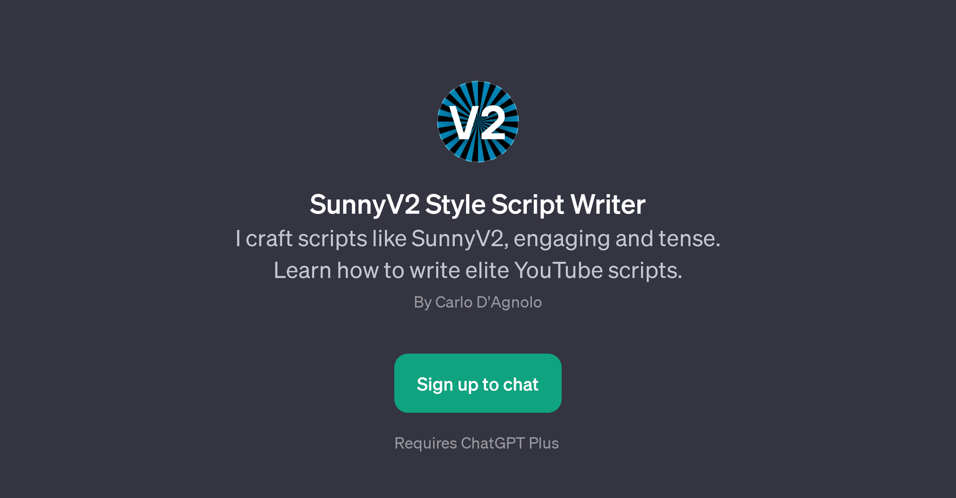 SunnyV2 Style Script Writer