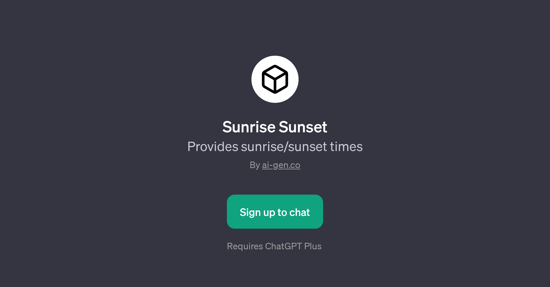 Sunrise Sunset