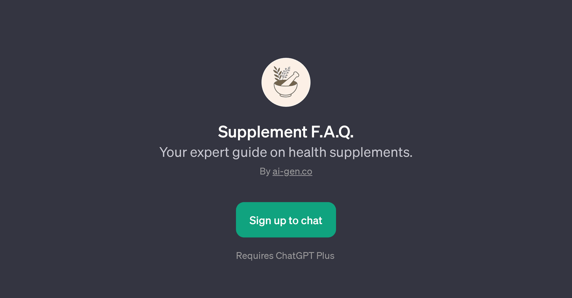Supplement F.A.Q