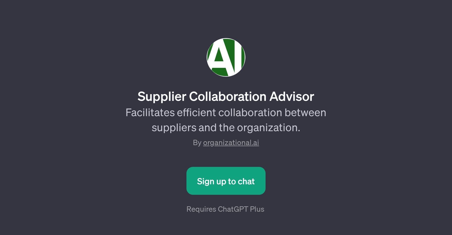 Supplier Collaboration Advisor